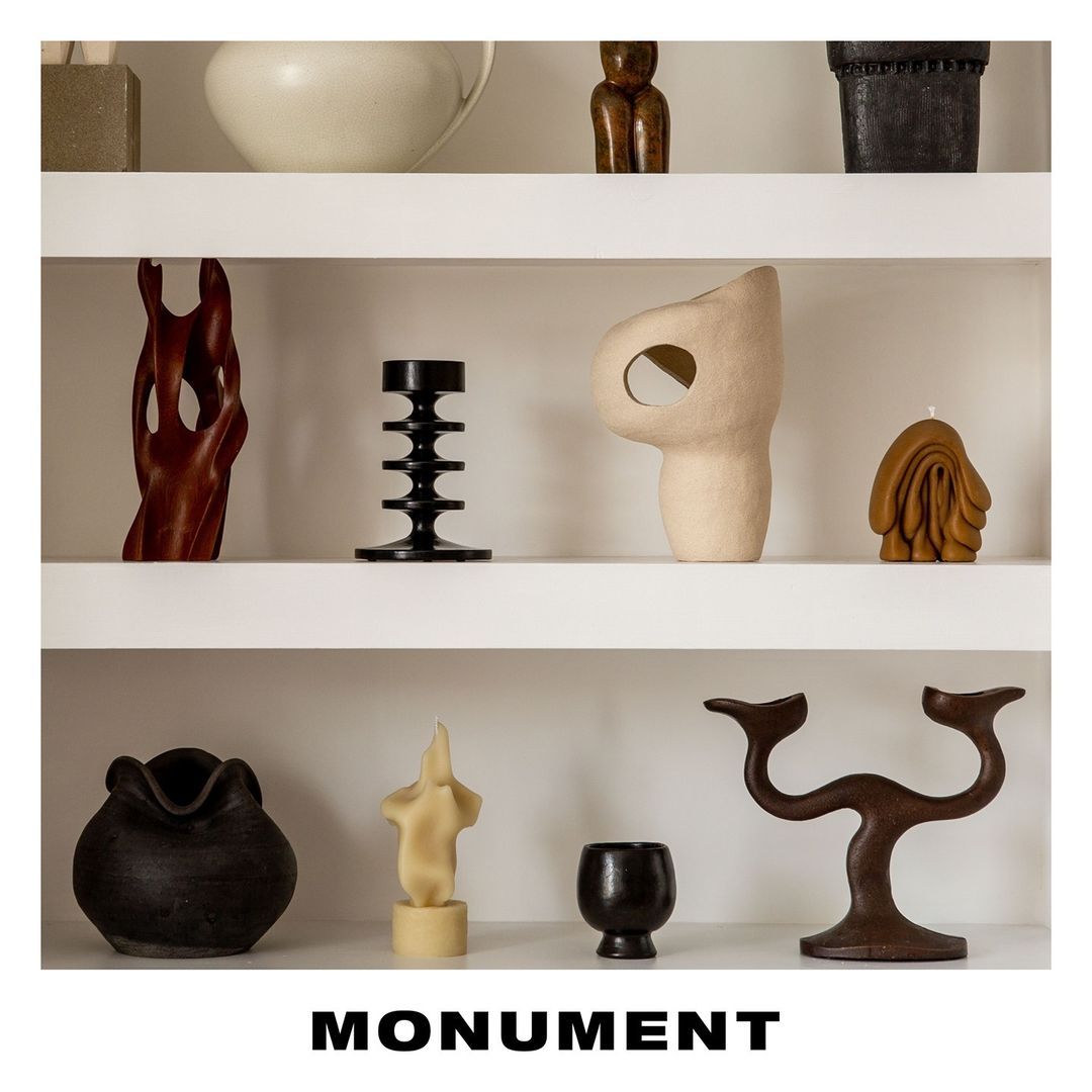 The Sculptural Collection with architectural forms and dramatic compositions